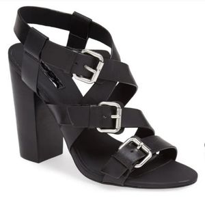 Topshop RODA Black Strappy Sandals